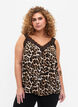 Kanten topje van viscose, Leopard, Model image number 0