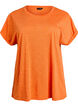 Los workout T-shirt met korte mouwen, Oranje, Packshot image number 0