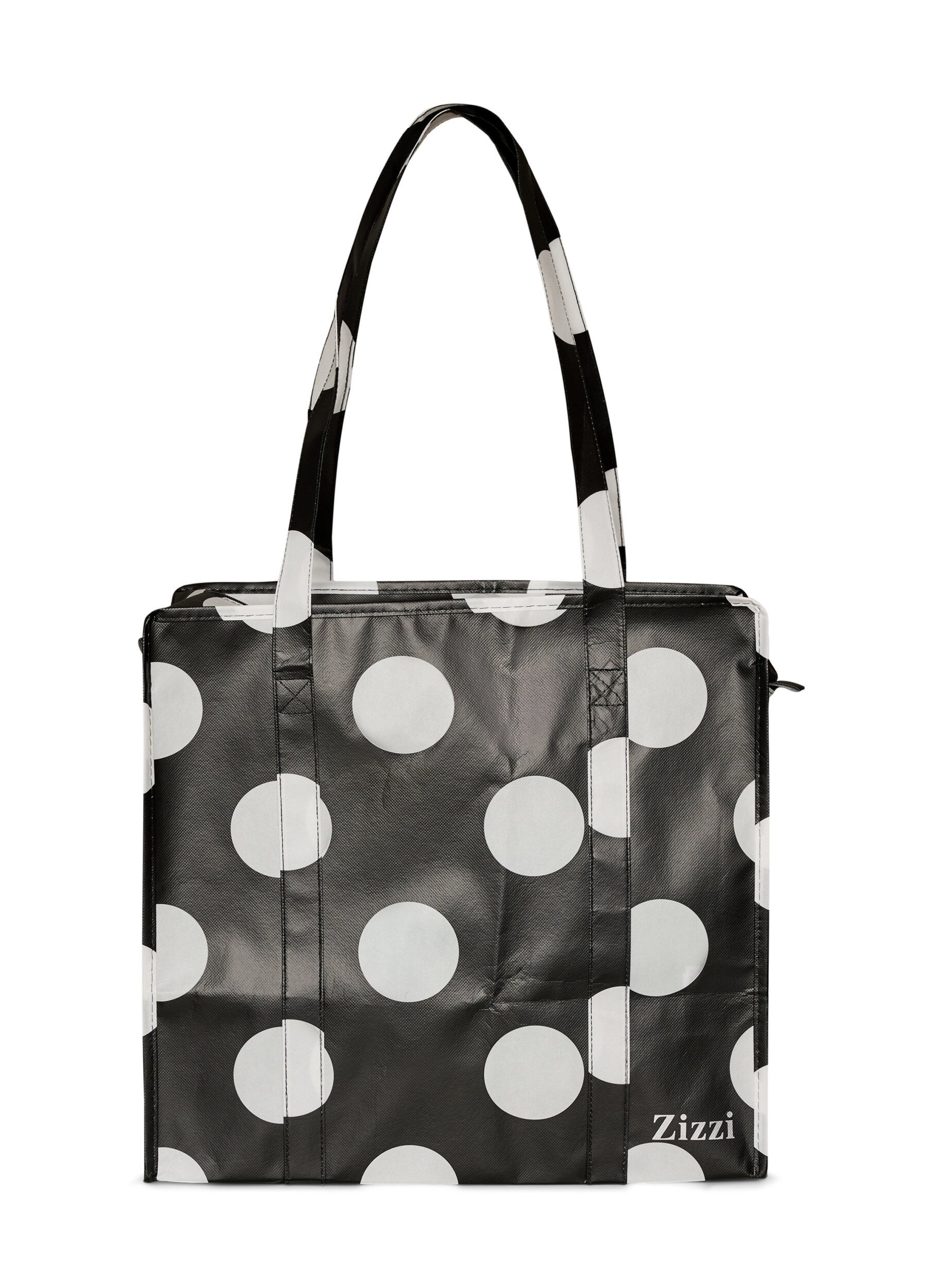ZizziShoppingtas met ritssluiting, Zwart, Packshot image number 1