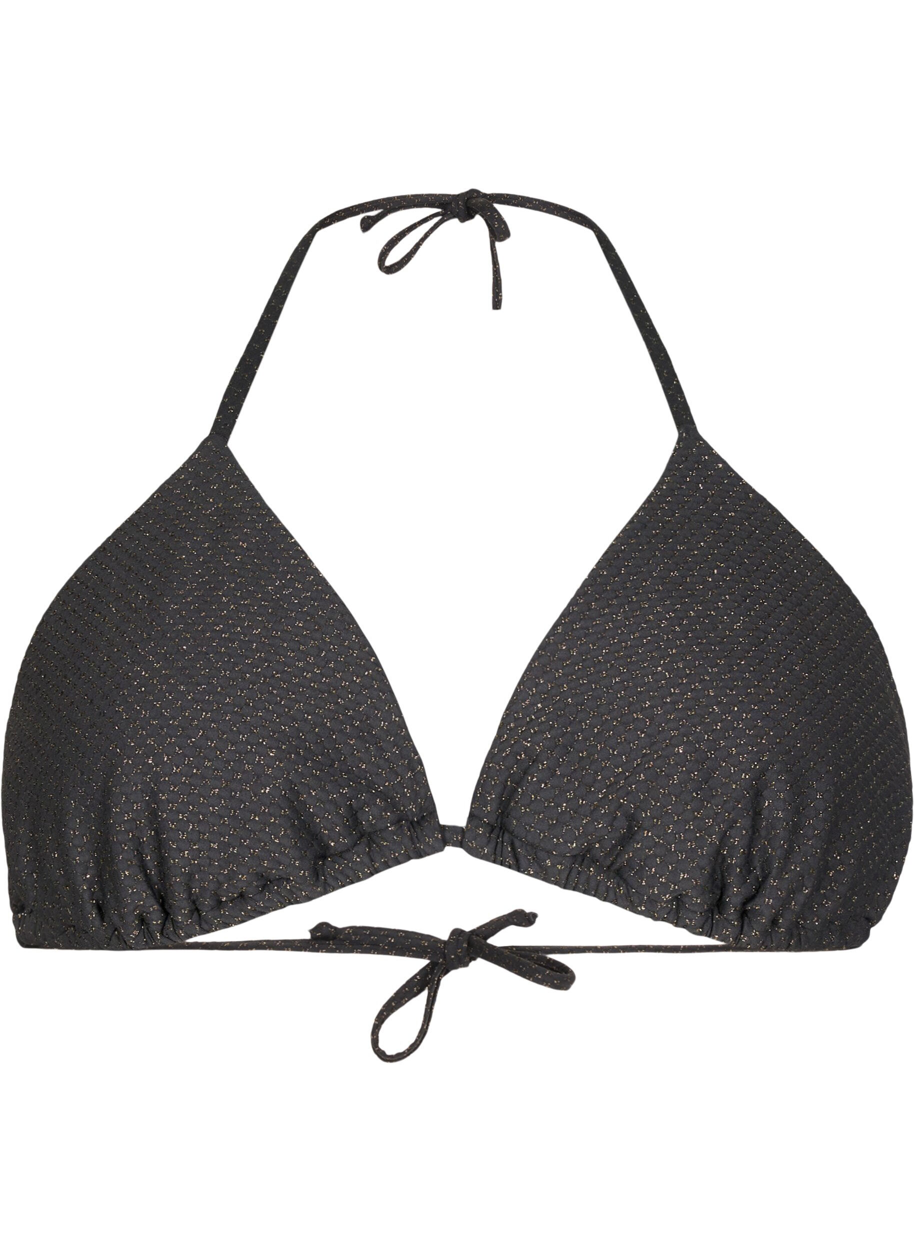 Driehoekige bikinitop met glitter
