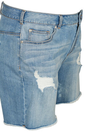 Denim shorts, Light blue denim, Packshot image number 2