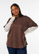 Los T-shirt met lange kanten mouwen, Bruin, Model image number 0