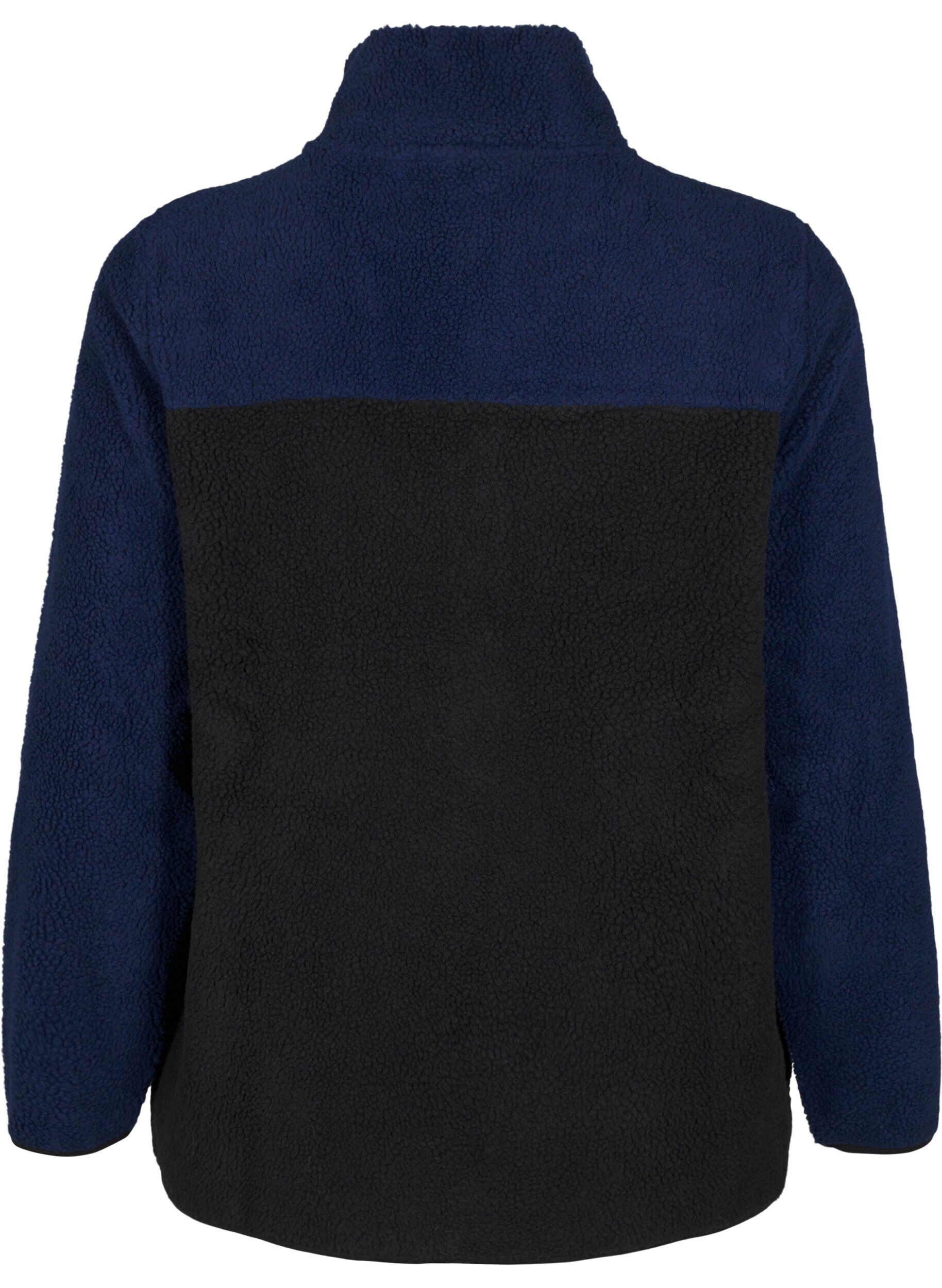 Zizzi Teddyjas met kleurblok, Night Sky comb., Packshot image number 1