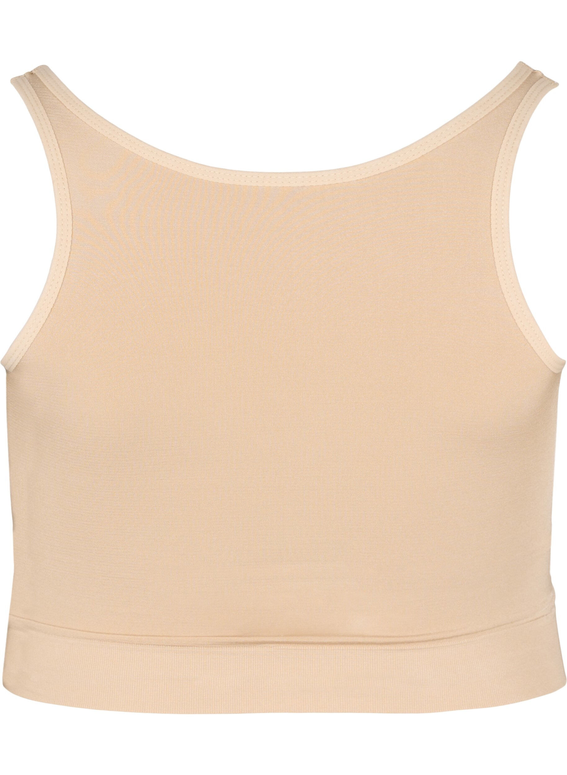 Zizzi Licht voorgevormde bh met stringdetails, Nude, Packshot image number 1