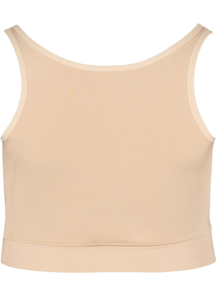 Licht voorgevormde bh met stringdetails, Nude, Packshot image number 1