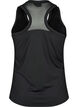 Sporttop met racerback rug en mesh, Black, Packshot image number 1
