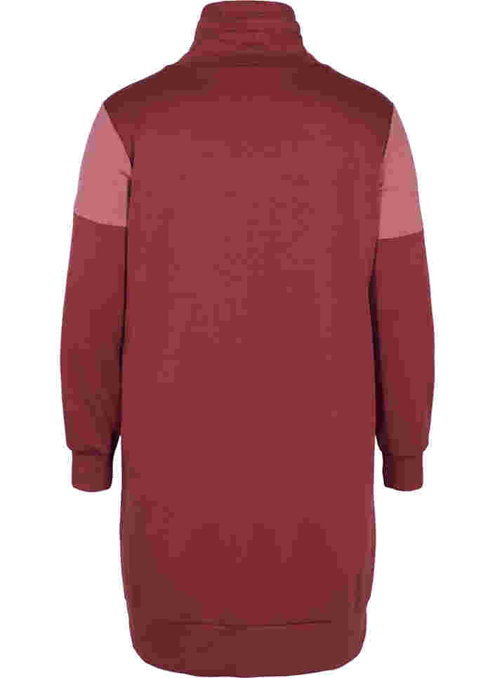 Trui jurk met color-block, Red Mahogany/RoseBr., Packshot image number 1