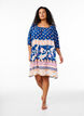 Strandjurk van viscose met print, Blauw, Model image number 1
