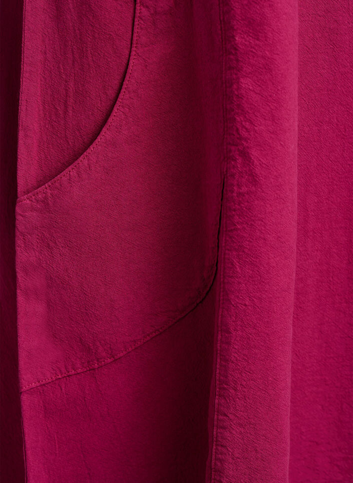 Katoenen jurk met korte mouwen, Rood, Packshot image number 3