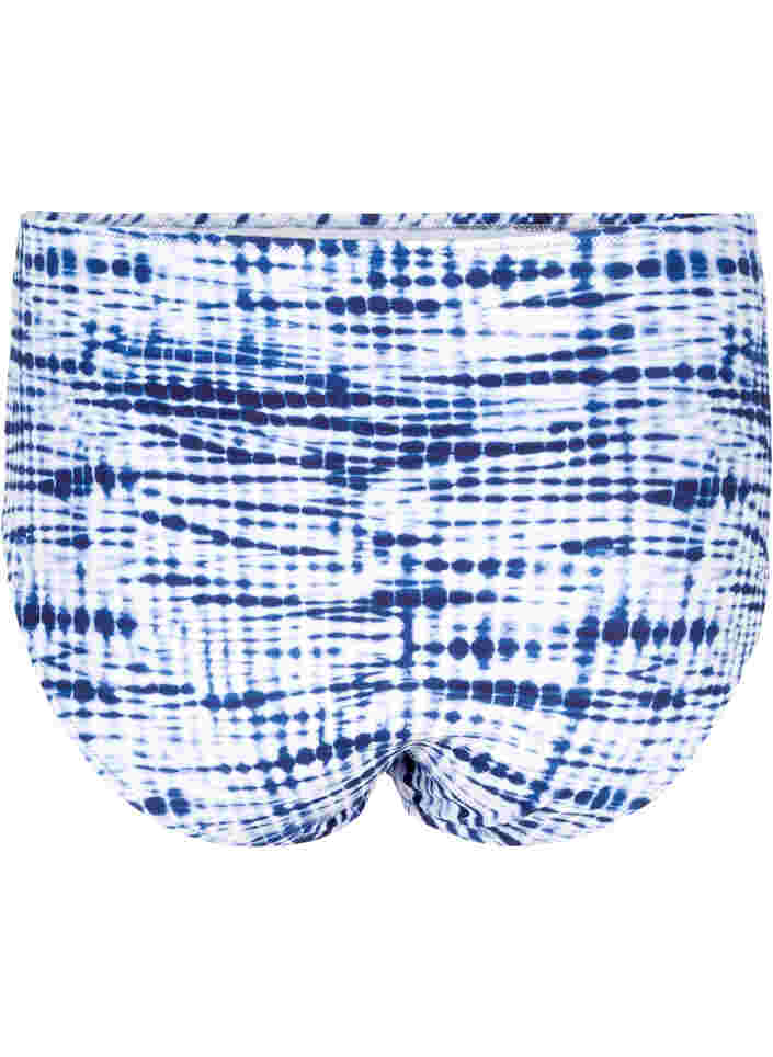 Bikinibroekje met hoge taille en print, Tie Dye Print, Packshot image number 1