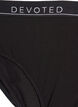 Katoenen onderbroek met normale taille, Zwart, Packshot image number 2