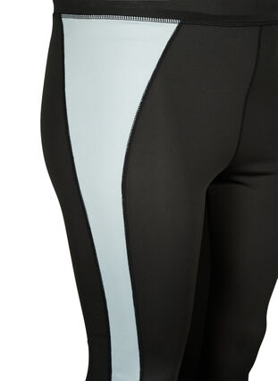 Ski-onderbroek met contrast streep, Black w. Gray Mist, Packshot image number 2