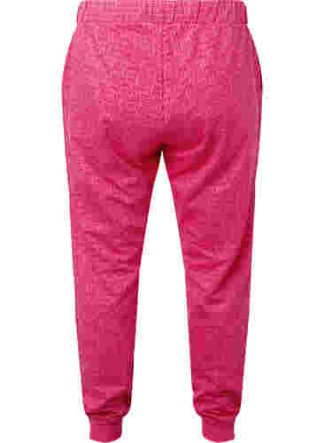 Sweatbroek met print en zakken, Hot Pink AOP, Packshot image number 1