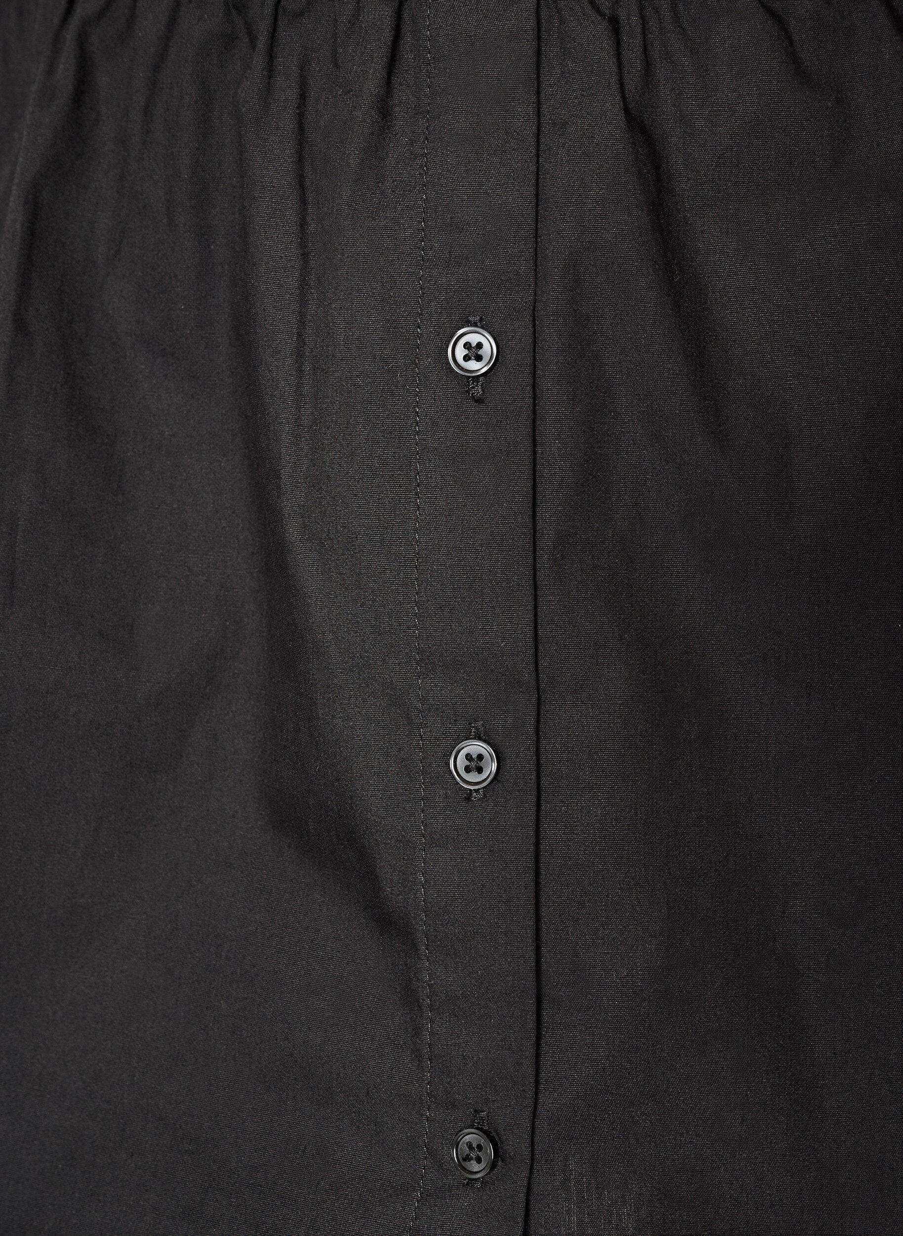 ZizziShirtextender in 100% katoen, Zwart, Packshot image number 2