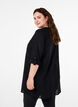 Tuniek van katoen met 3/4 mouwen, Black, Model image number 1