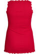 Top met kanten afwerking, Rood, Packshot image number 1