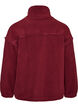 Teddyjas met broderie anglaise rand en hoge kraag, Rood, Packshot image number 1