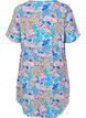 Jurk met koord details en patroon, Blue Rose Flower, Packshot image number 1