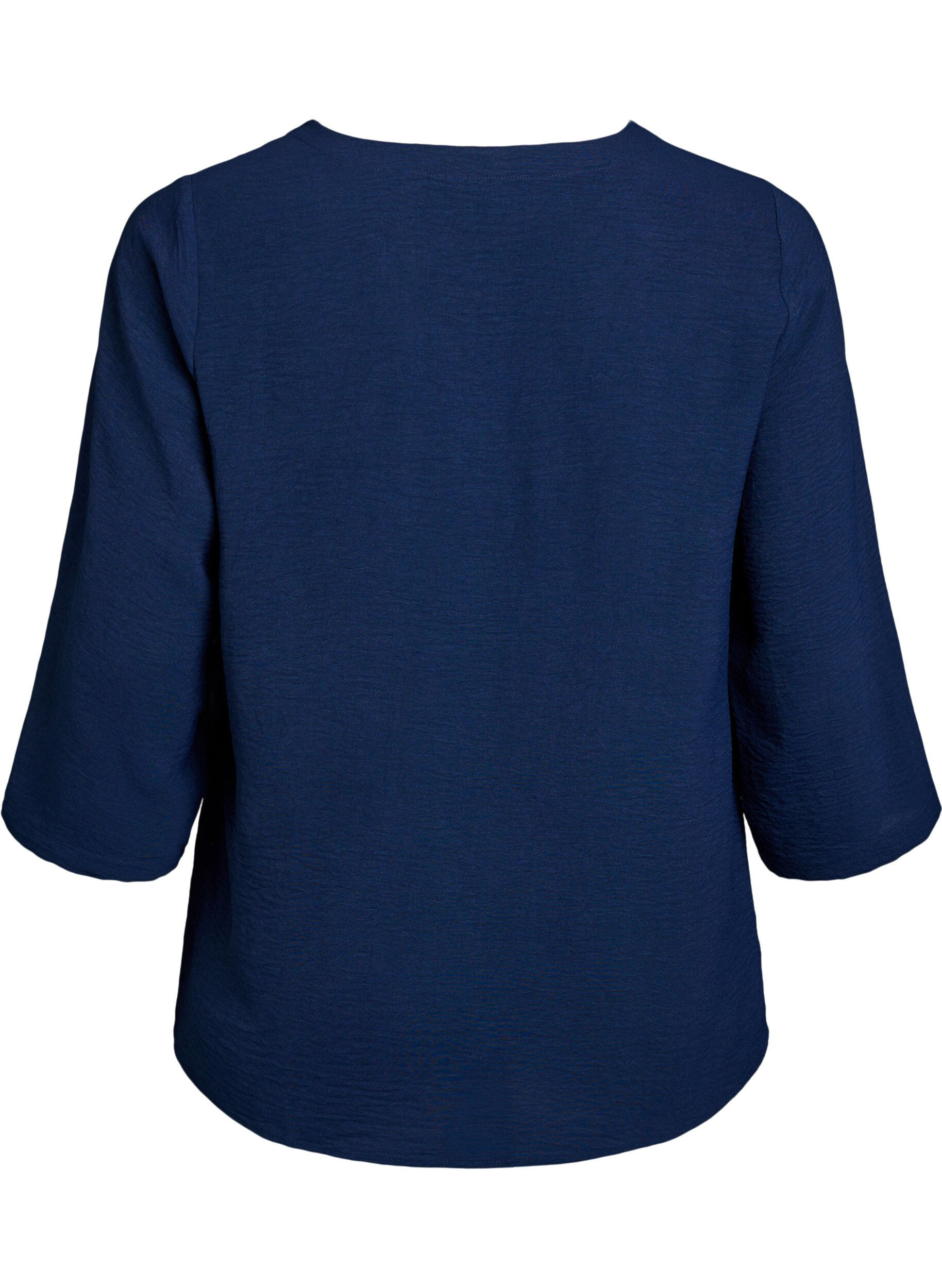 Zizzi FLASH - Blouse met 3/4 mouwen, Blauw, Packshot image number 1