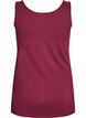 Solide kleur basis top in katoen, Donker Bordeaux, Packshot image number 1