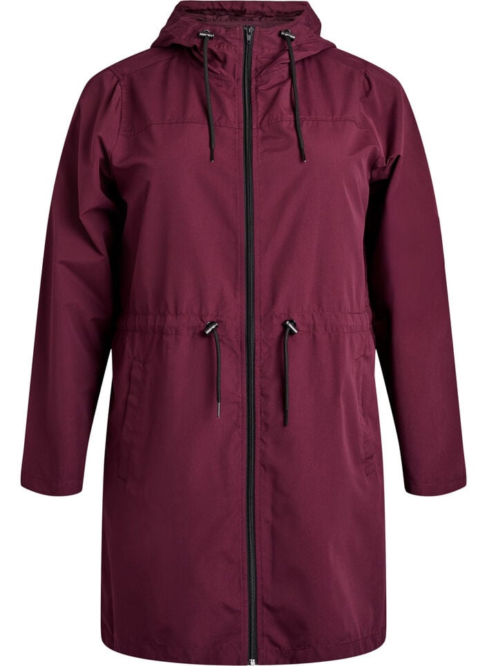 FLASH - Lichtgewicht parka met een capuchon, Rood, Packshot image number 0