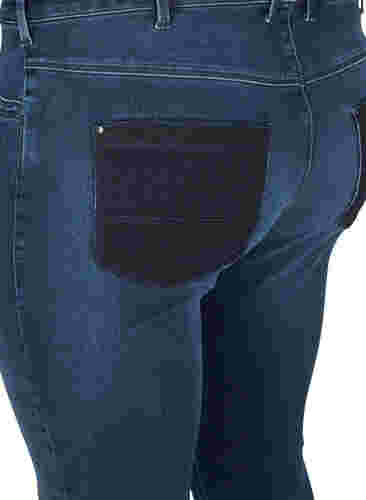 Super slim fit Amy jeans met hoge taille, Dark blue, Packshot image number 3