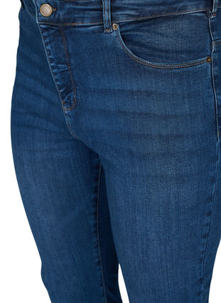 Amy jeans mer hoge taille en stretch technology , Blue denim, Packshot image number 2