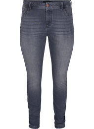 Extra slanke Amy jeans met hoge taille, Grey Denim