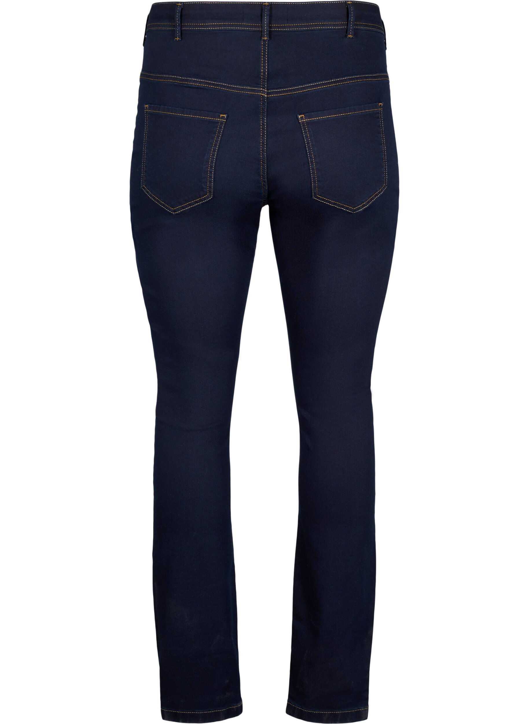 Zizzi Extra slim fit Amy jeans met hoge taille, Blauw, Packshot image number 1