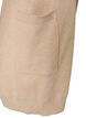 Lang gebreid vest in viscosemix, Beige, Packshot image number 3