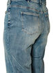 Kiana straight-fit jeans met een licht versleten look, Blauw, Packshot image number 3