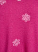 Gebreide blouse met geborduurde bloemen, R. Rose Mel. Comb, Packshot image number 2