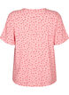 Bedrukte pyjamatop van viscose, Roze, Packshot image number 1