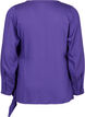 Blouse met lange mouwen in viscose met een wikkel-look, Prism Violet, Packshot image number 1