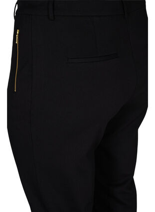 Nauwsluitende broek met zakken en rits, Black, Packshot image number 3