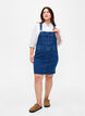 Denim overall jurk, Blauw, Model image number 1