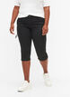 Slim fit capri jeans met zakken, Zwart, Model image number 3