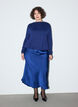 Blouse met boothals en ballonpasvorm, Blauw, Model image number 1