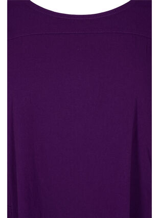Katoenen jurk met korte mouwen, Violet Indigo, Packshot image number 2