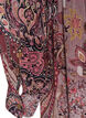 Midi-jurk met paisleyprint en elastische taille, Paars, Packshot image number 3