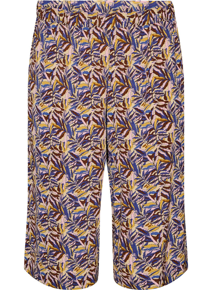 Culotte broek met print, Beige, Packshot image number 0