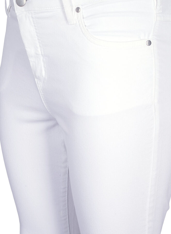 super slim fit Amy jeans met hoge taille, Wit, Packshot image number 2