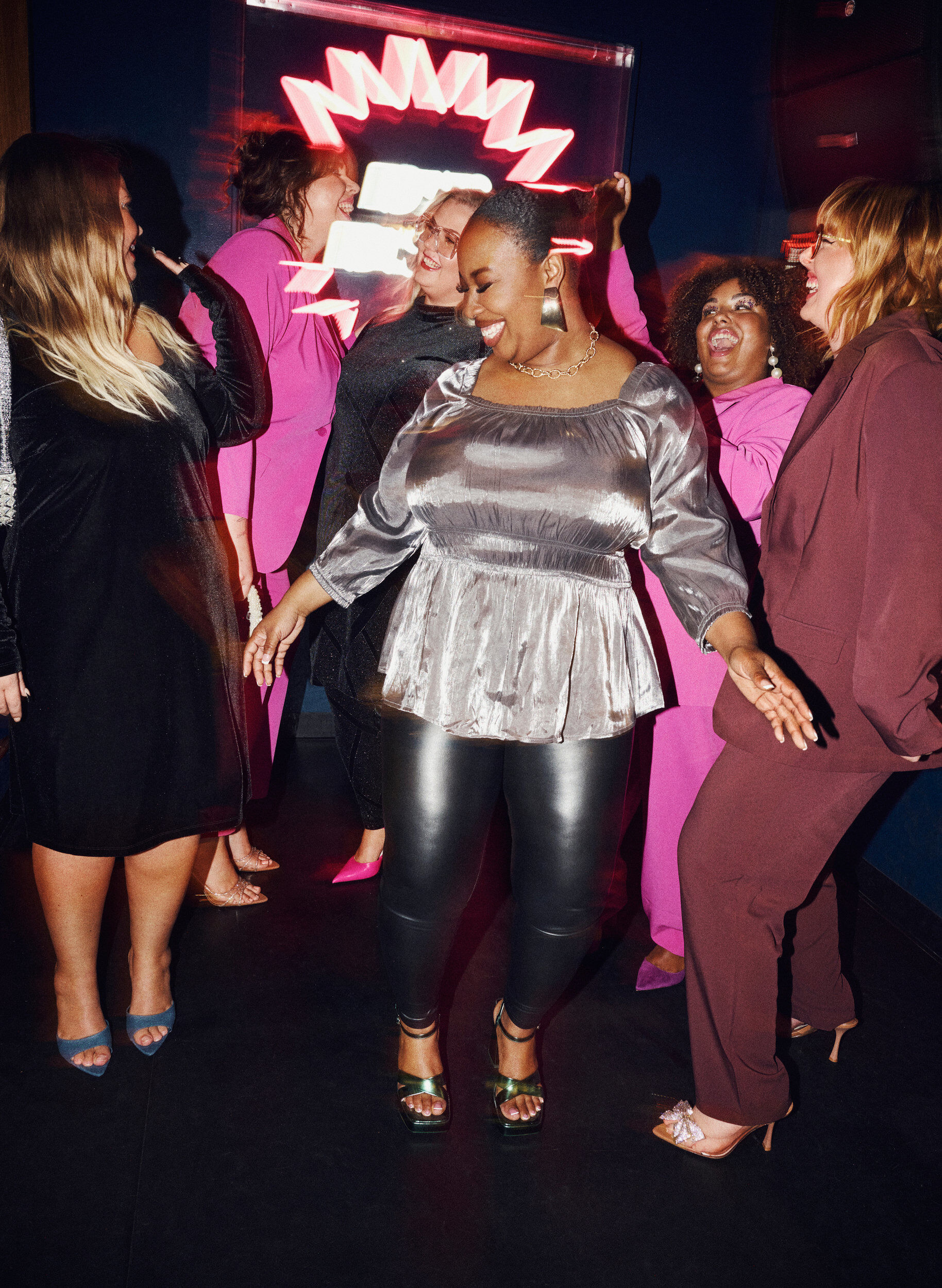 Zizzi Gecoate leggings met voering, Zwart, Image image number 0