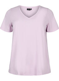 T-shirt met korte mouwen en v-hals, Lavender Frost