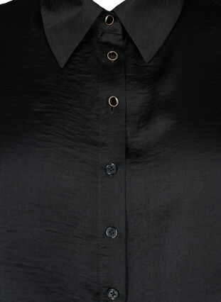 Los shirt kraag, Black, Packshot image number 2