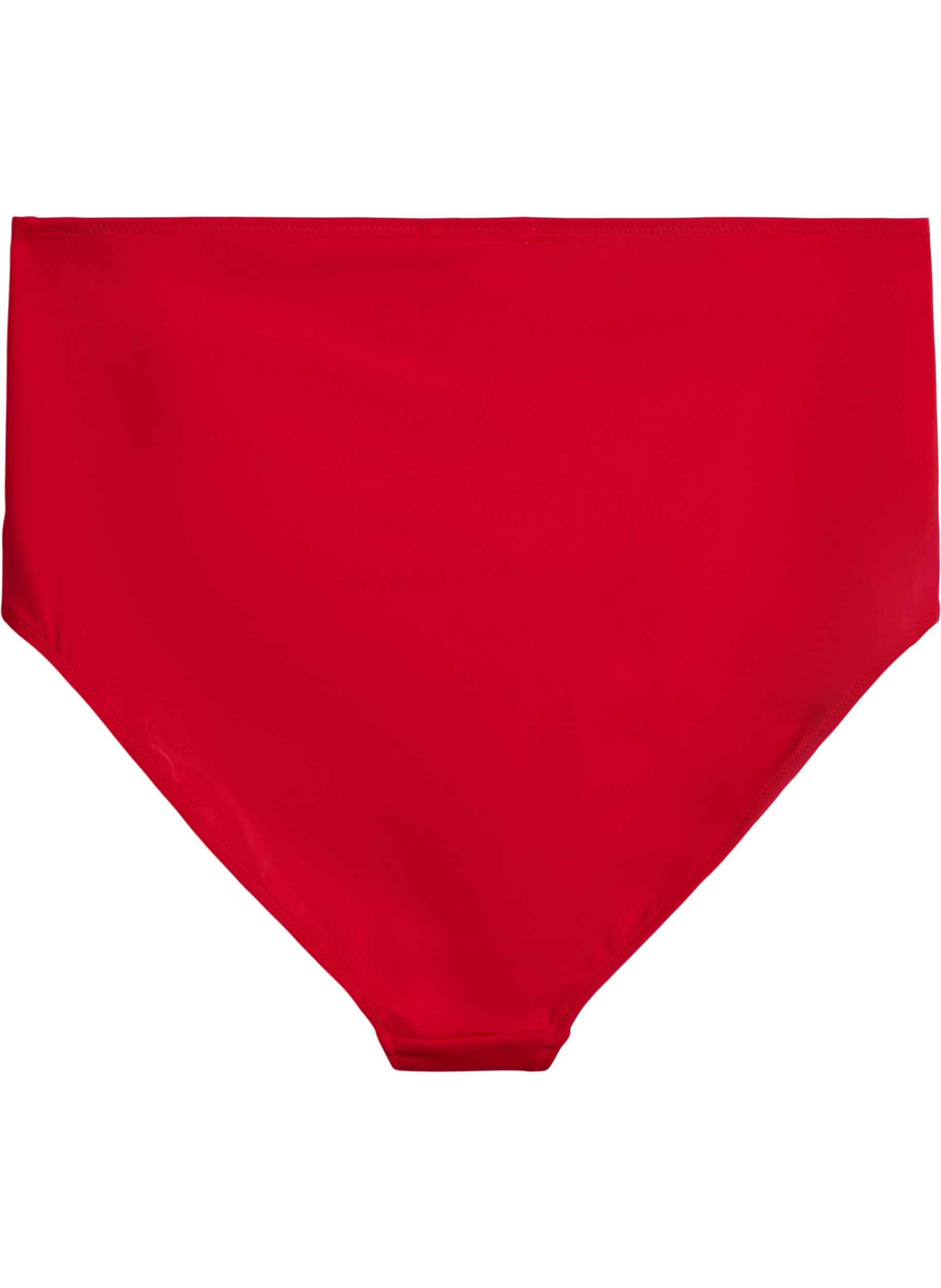 Zizzi Bikinibroekjes met hoge taille, Rood, Packshot image number 1
