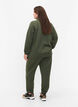 Gewatteerde joggingbroek met zakken, Thyme, Model image number 1