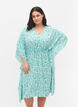 Viscose caftan jurk met print, Green Dot, Model image number 0