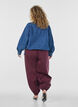 Ballonbroek met zakken en een elastische tailleband, Rood, Model image number 1