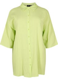 Overhemd van katoen met halflange mouwen, Wild Lime